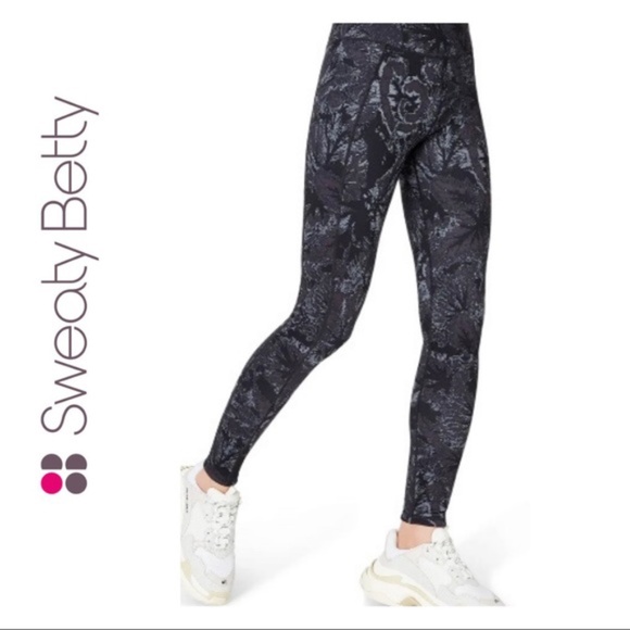 Sweaty Betty Pants - Sweaty Betty Black/Gray Reversible Leggings
